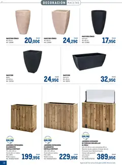 Vista previa Makro - Especial Terrazas válido desde el 09.03.2026 | Página: 38 | Productos: Jardinera, Macetero