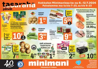 Minimani-mainoslehti voimassa 08/07/2026 alkaen
