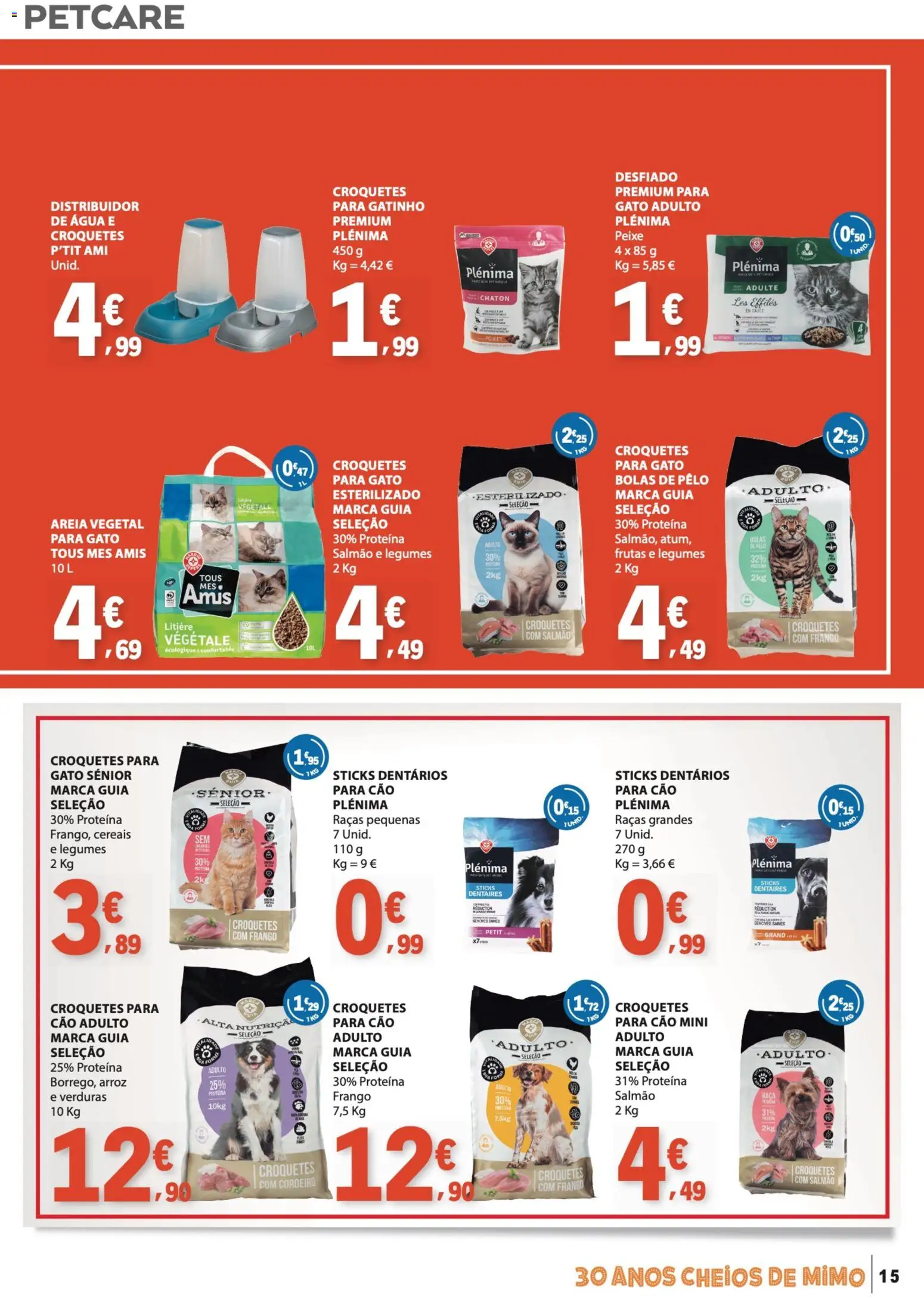 E.Leclerc folheto Especial Marca Guia │ válido de 16.06.2026 | Página: 15 | Produtos: Areia, Peixe, Cereais, Proteina