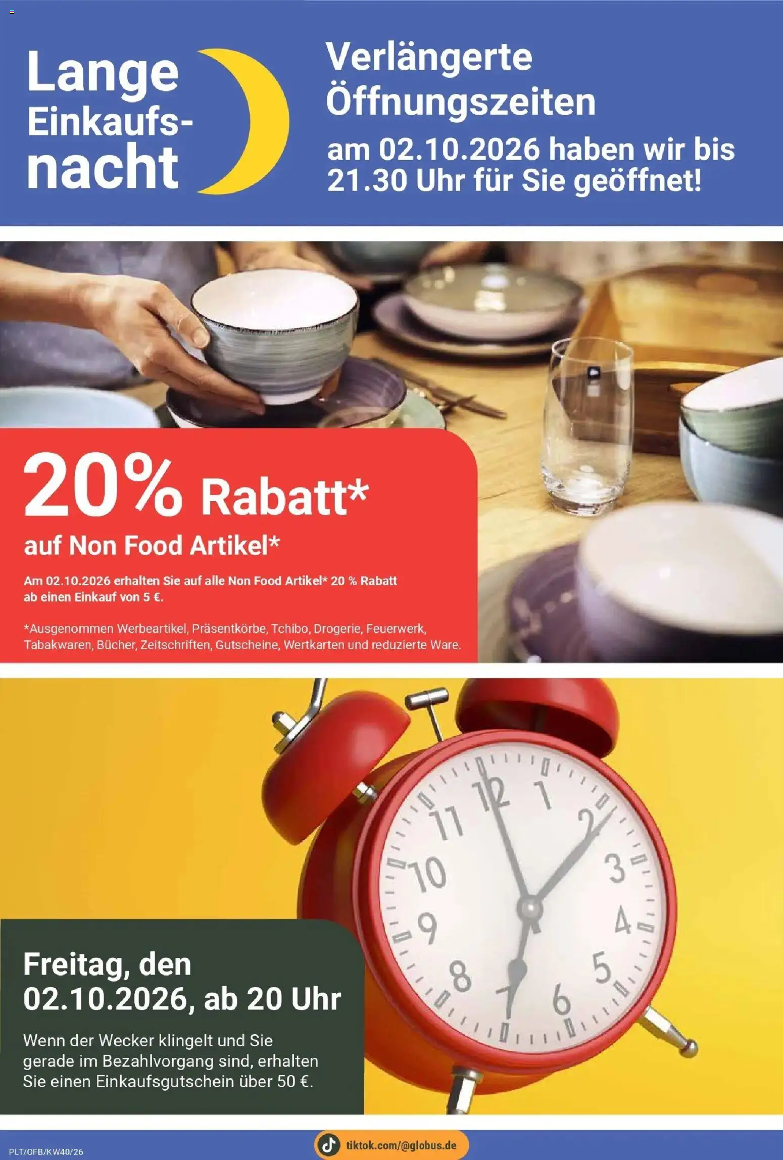 Globus Prospekt Plattling (ab 28.09.2026) » Angebote online | Seite: 8 | Produkte: Uhr, Wecker