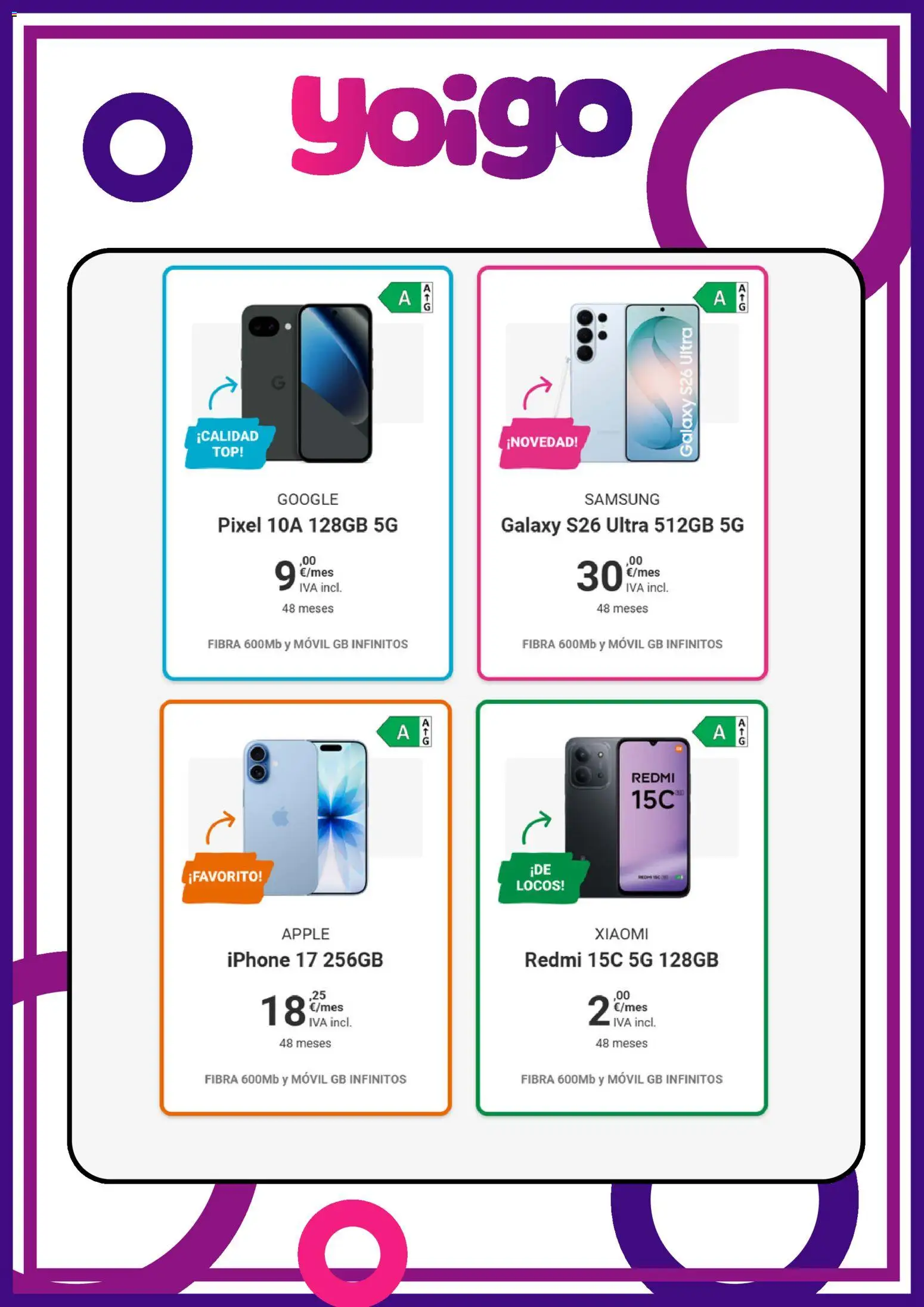 Yoigo ofertas │ válido desde el 15.04.2026 | Página: 5 | Productos: Apple, Iphone
