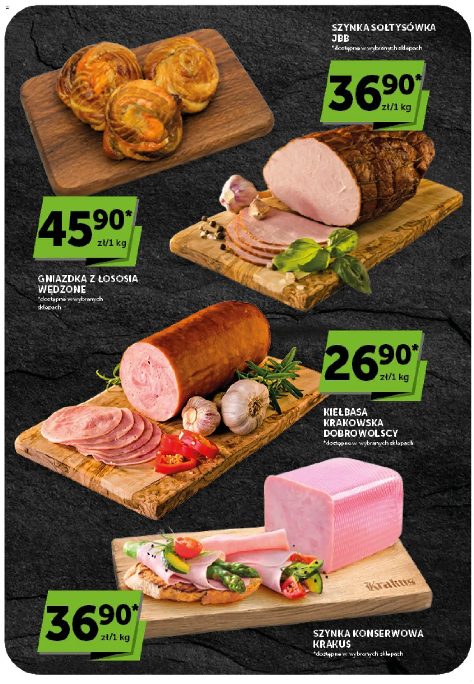 Groszek gazetka od 20.08.2026 | Strona: 20 | Produkty: Kiełbasa, Gniazdka, Szynka konserwowa, Szynka konserwowa krakus