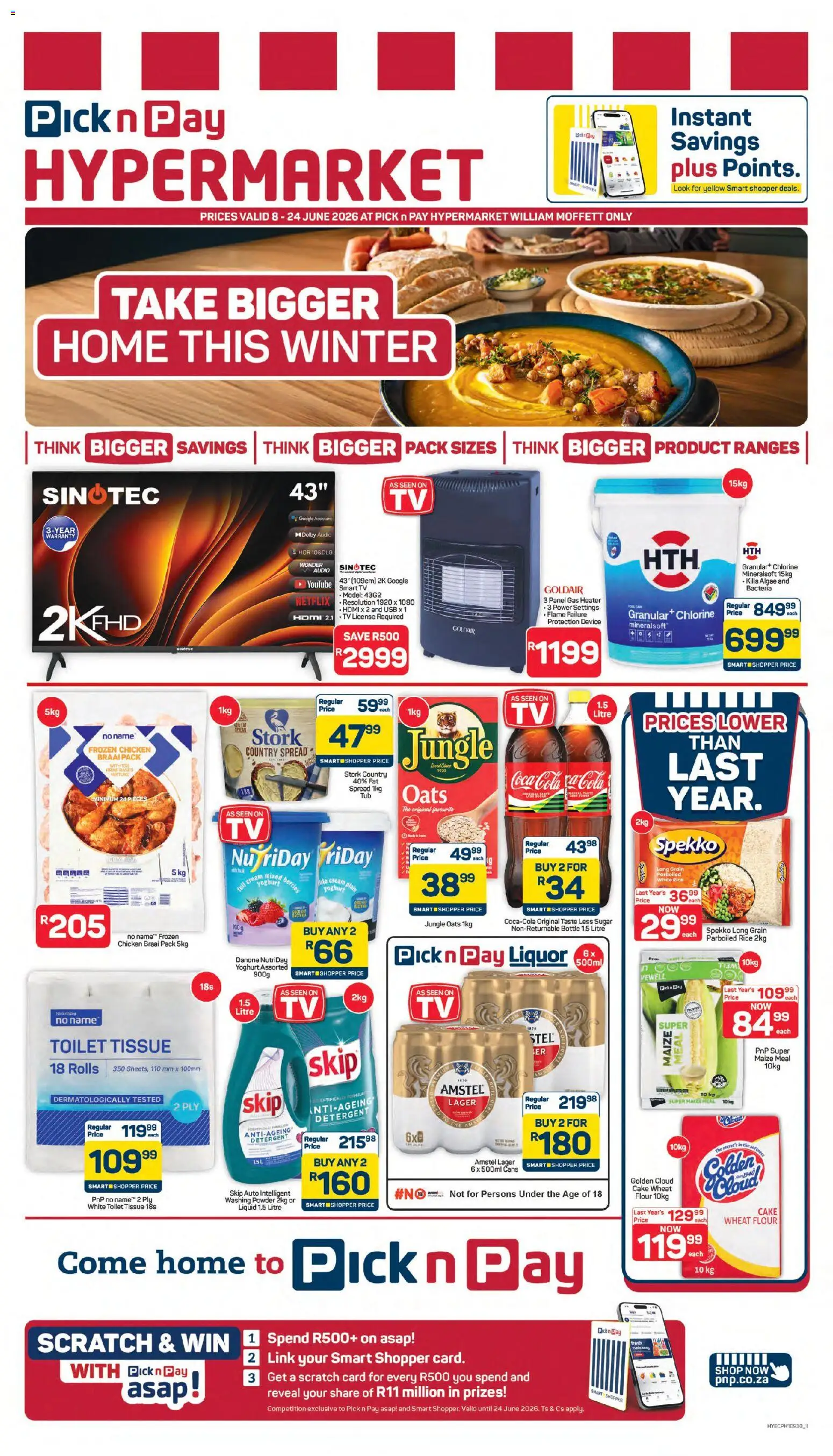 New Pick n Pay catalogue – valid from 08.06.2026 | Page: 1 | Products: Flour, Powder, Rice, Sugar
