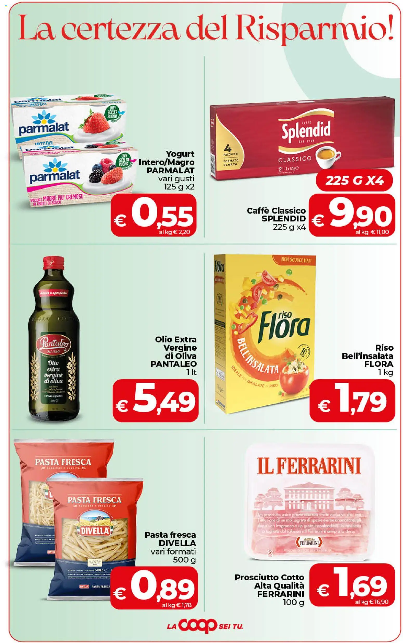Volantino COOP del 30/06/2026 | Pagina: 2 | Prodotti: Yogurt, Caffè, Spezie, Olio