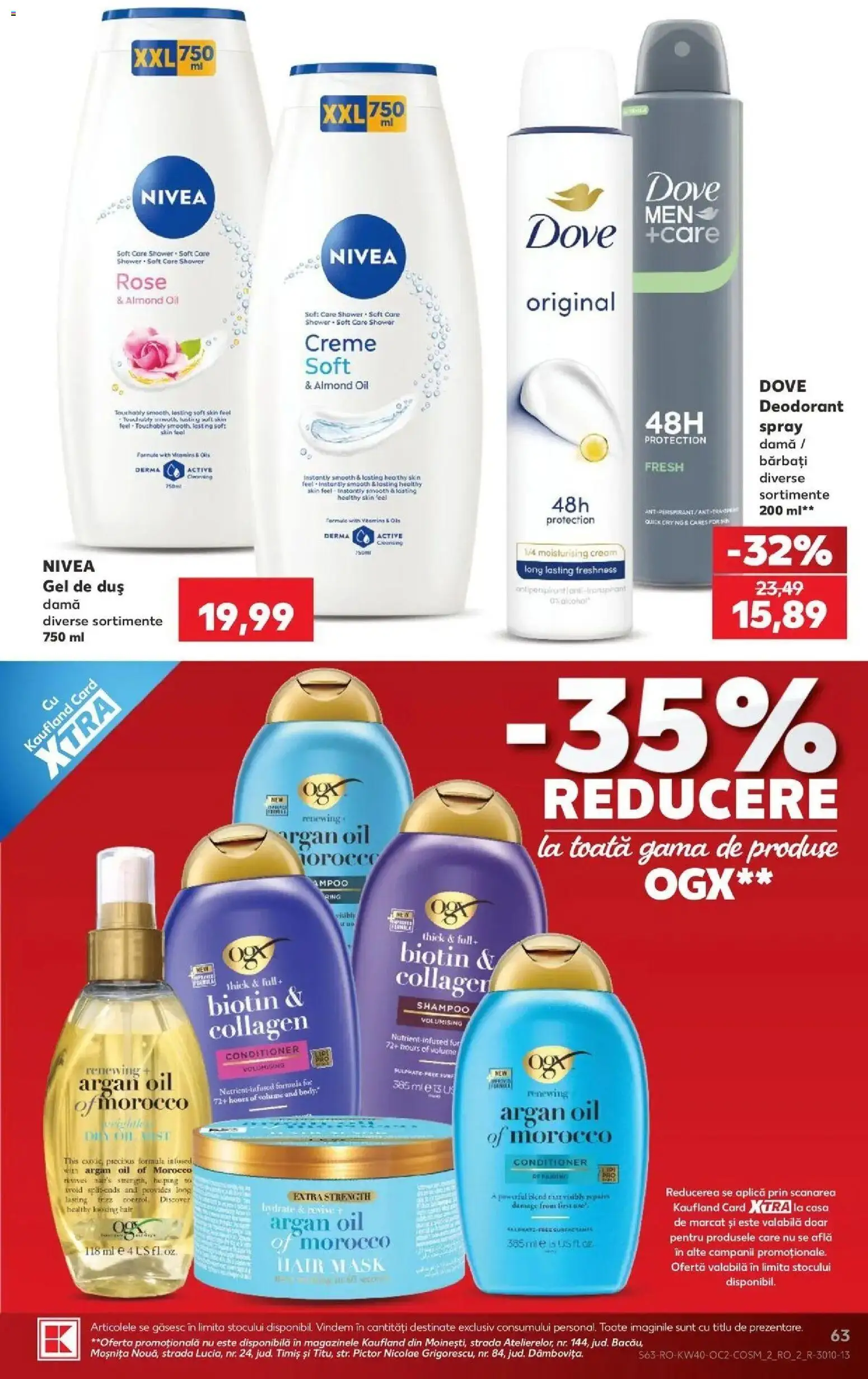 Kaufland Blaj 30.09.2026 - Revista si Oferta | Pagină: 63 | Produse: Nivea, Aplică, Active, Gel de duș