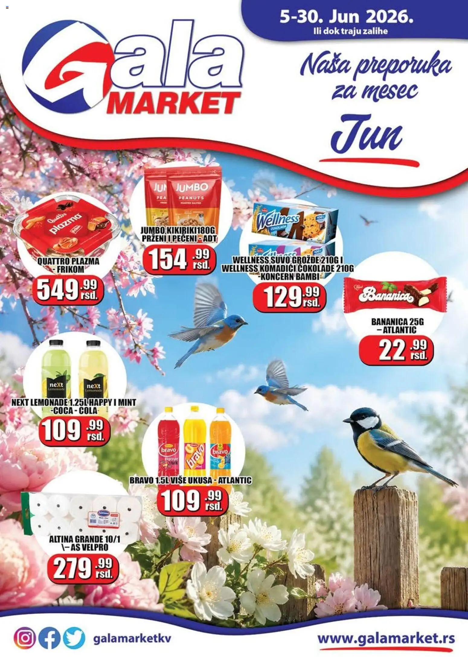 Gala MARKET katalog - važi od 05.06.2026 | Strana: 1 | Proizvode: Plazma