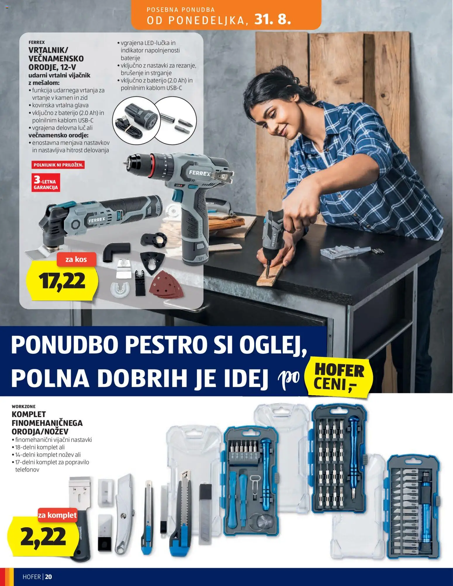 Hofer SI katalog | vrijedi od 26.08.2026 | Stranica: 20 | Proizvodi: Baterije