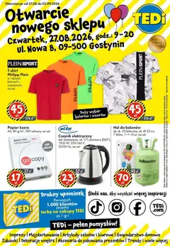 Pogląd oferty "TEDi gazetka - Gostynin" - ważna od 27.08.2026