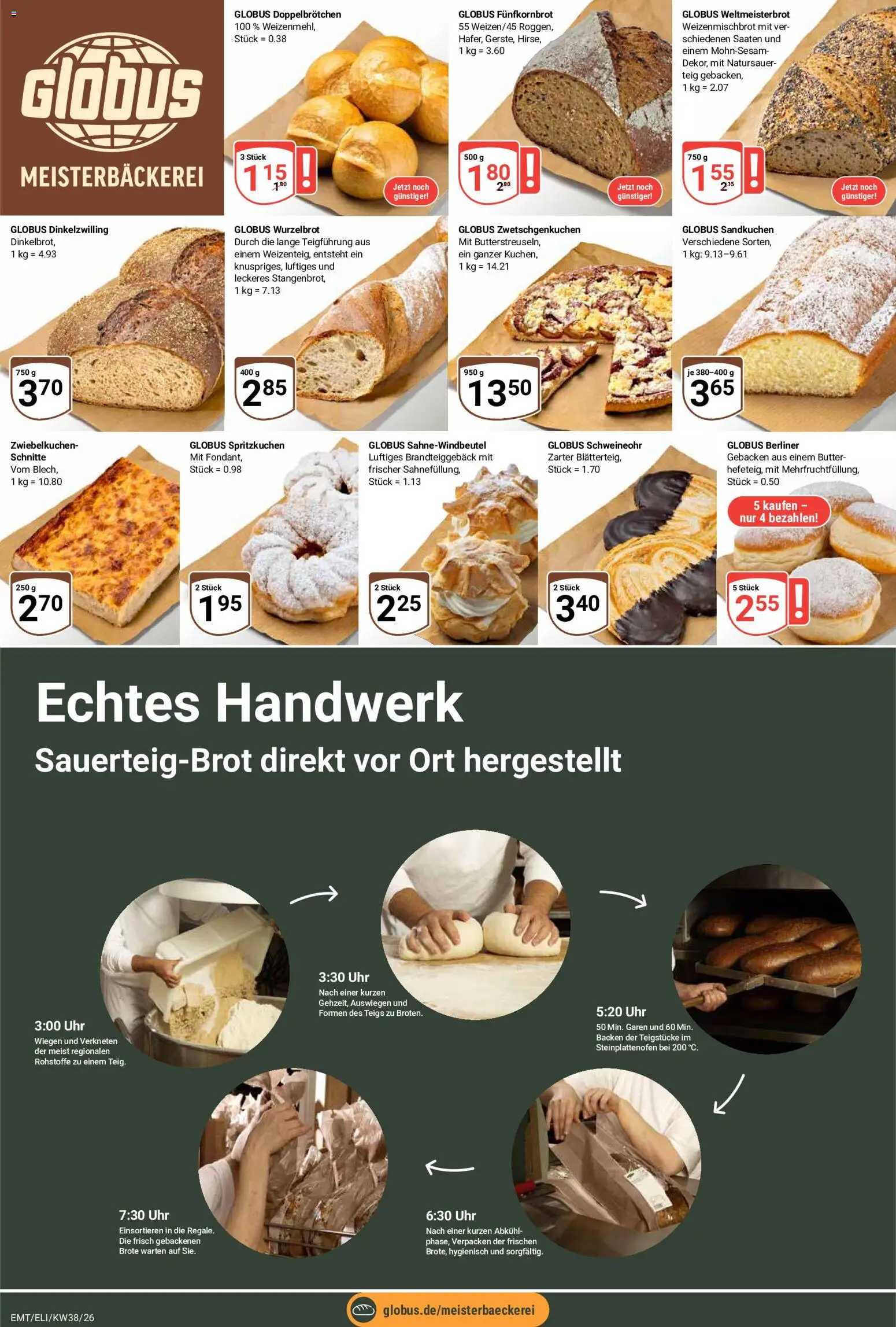 Globus Prospekt Erfurt – gültig ab 14.09.2026 | Seite: 6 | Produkte: Berliner, Butter, Uhr