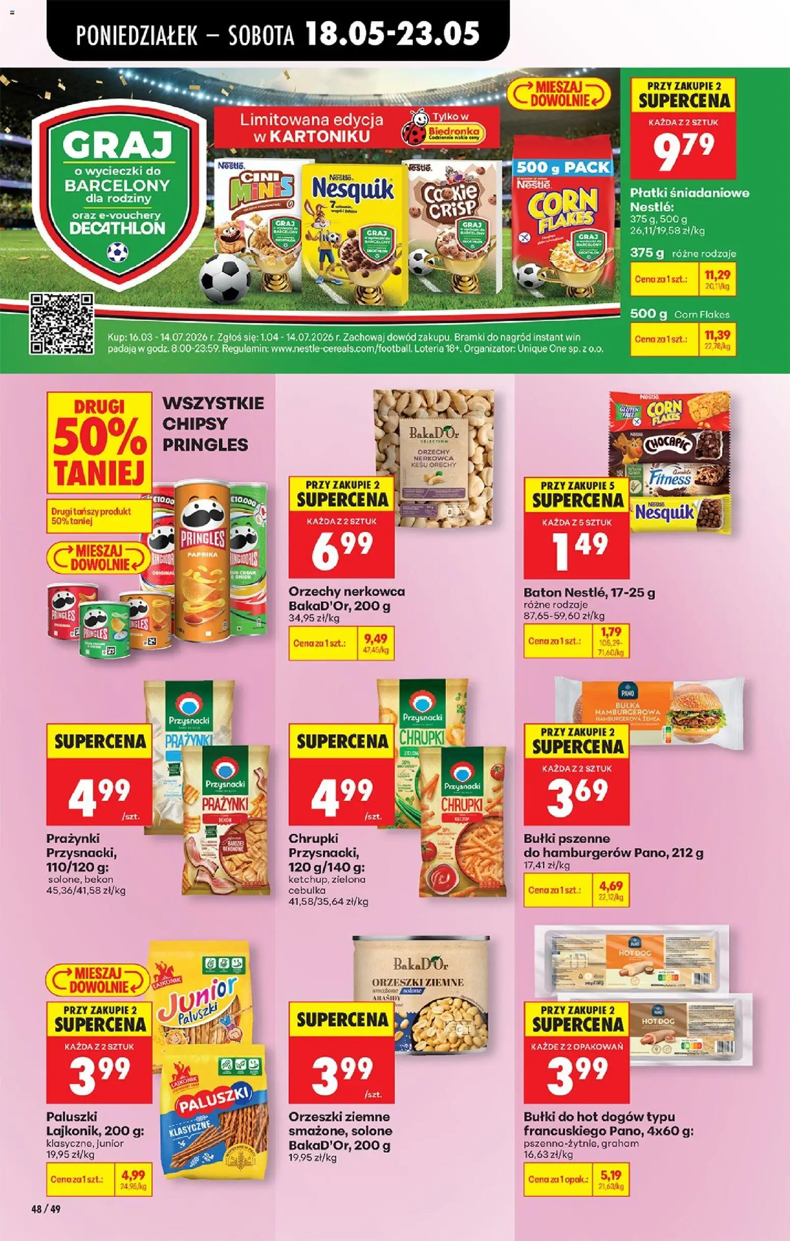 Biedronka Polsko leták od 18.05.2026 | Strana: 62 | Produkty: Pringles, Arašídy, Paprika, Chipsy