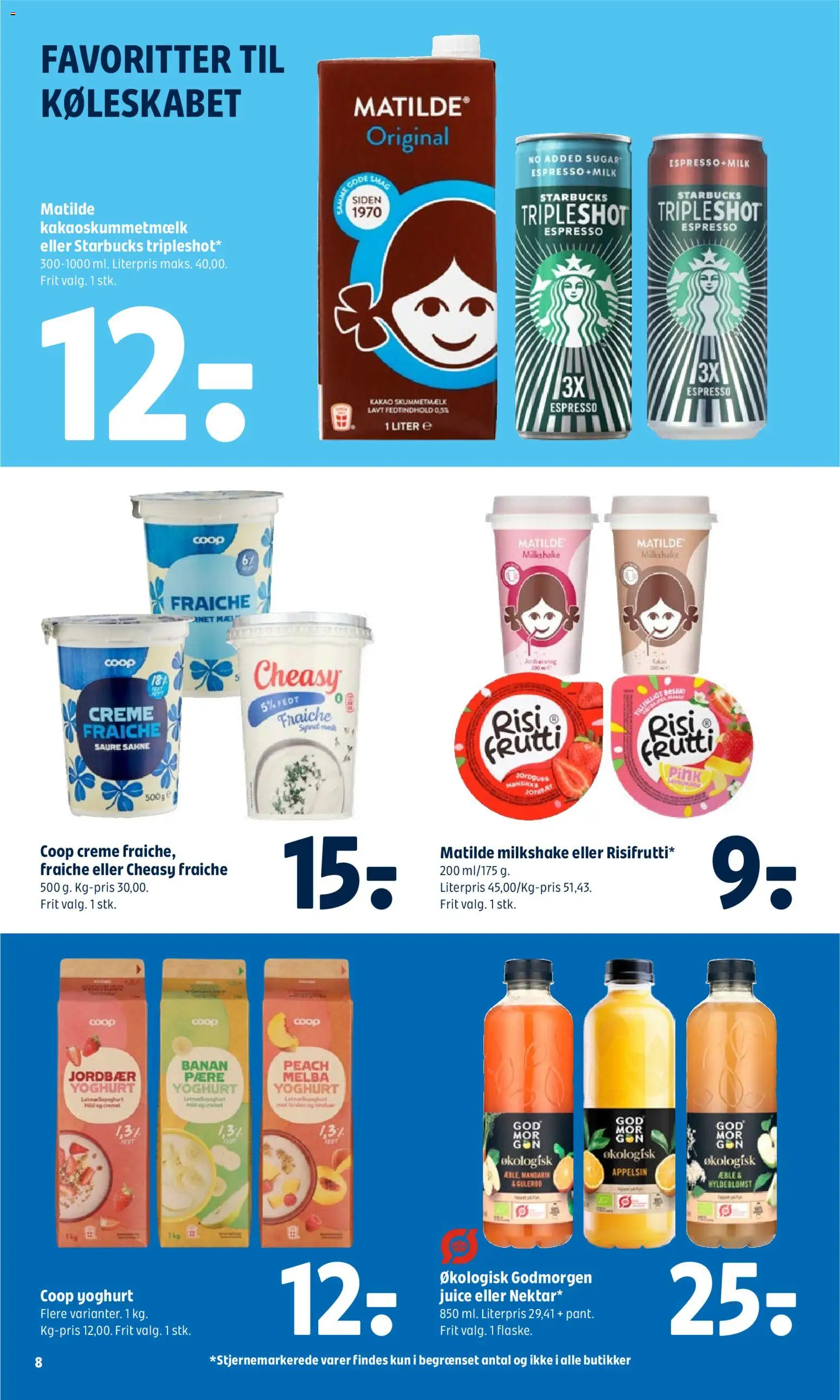 Coop 365 tilbudsavis – gyldig fra 25/06/2026 | Side: 10 | Produkter: Juice, Jordbær, Milkshake, Kakao