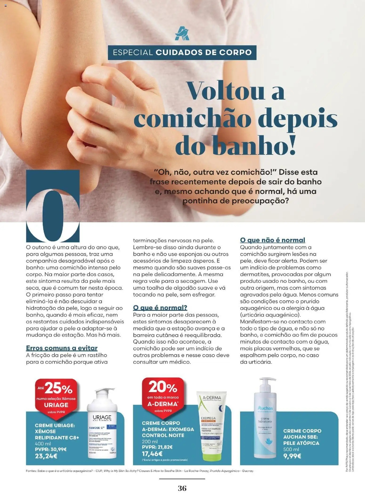 Auchan Revista Beleza e Especial Corpo │ válido de 04/10/2026 | Página: 36
