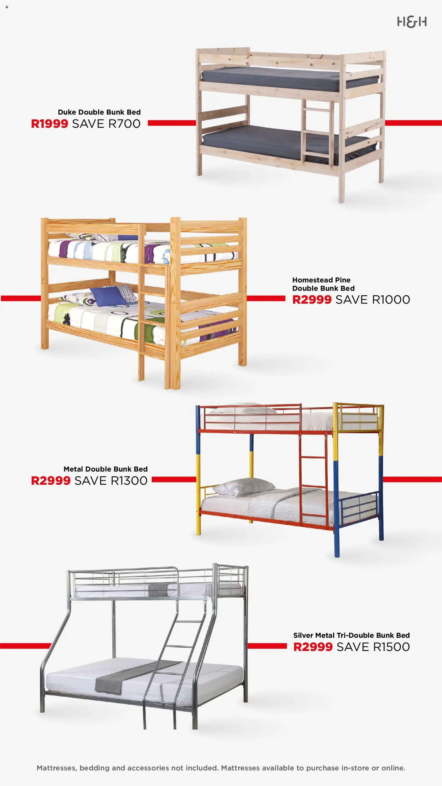 New House and Home catalogue – valid from 09/03/2026 | Page: 12 | Products: Bed, Double bunk