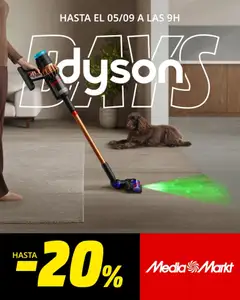 Vista previa Media Markt folleto Dyson válido desde el 01/09/2026