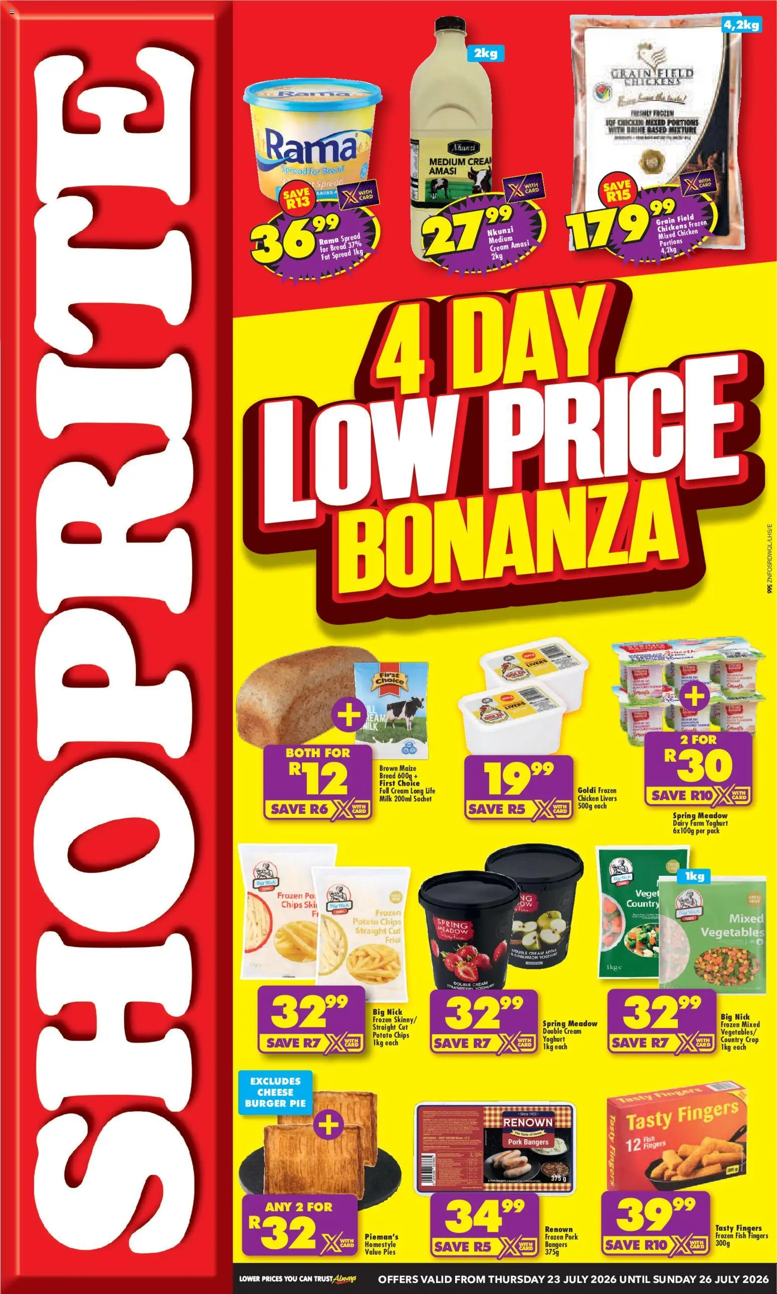 Shoprite Low Price Bonanza (23/07/2026 - 26/07/2026) → Catalogue catalogue cover