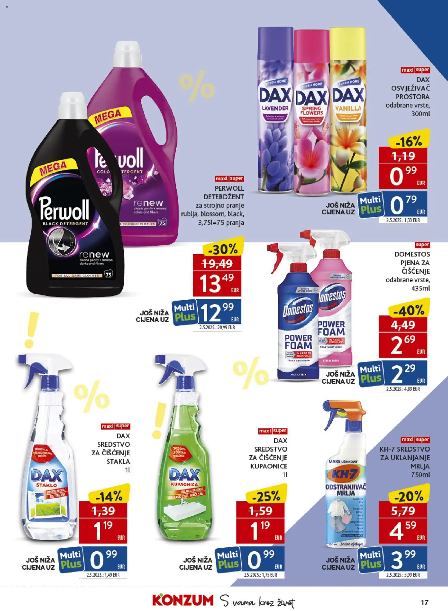 Konzum HR akciós ujság - amely érvényes a következő dátumtól: 13.05.2026 | Oldal: 17 | Termékek: Perwoll