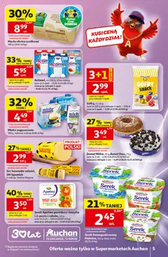 Pogląd oferty "Auchan gazetka" - ważna od 28.05.2026 | Strona: 5 | Produkty: Pesto, Donut, Masło, Pomidory