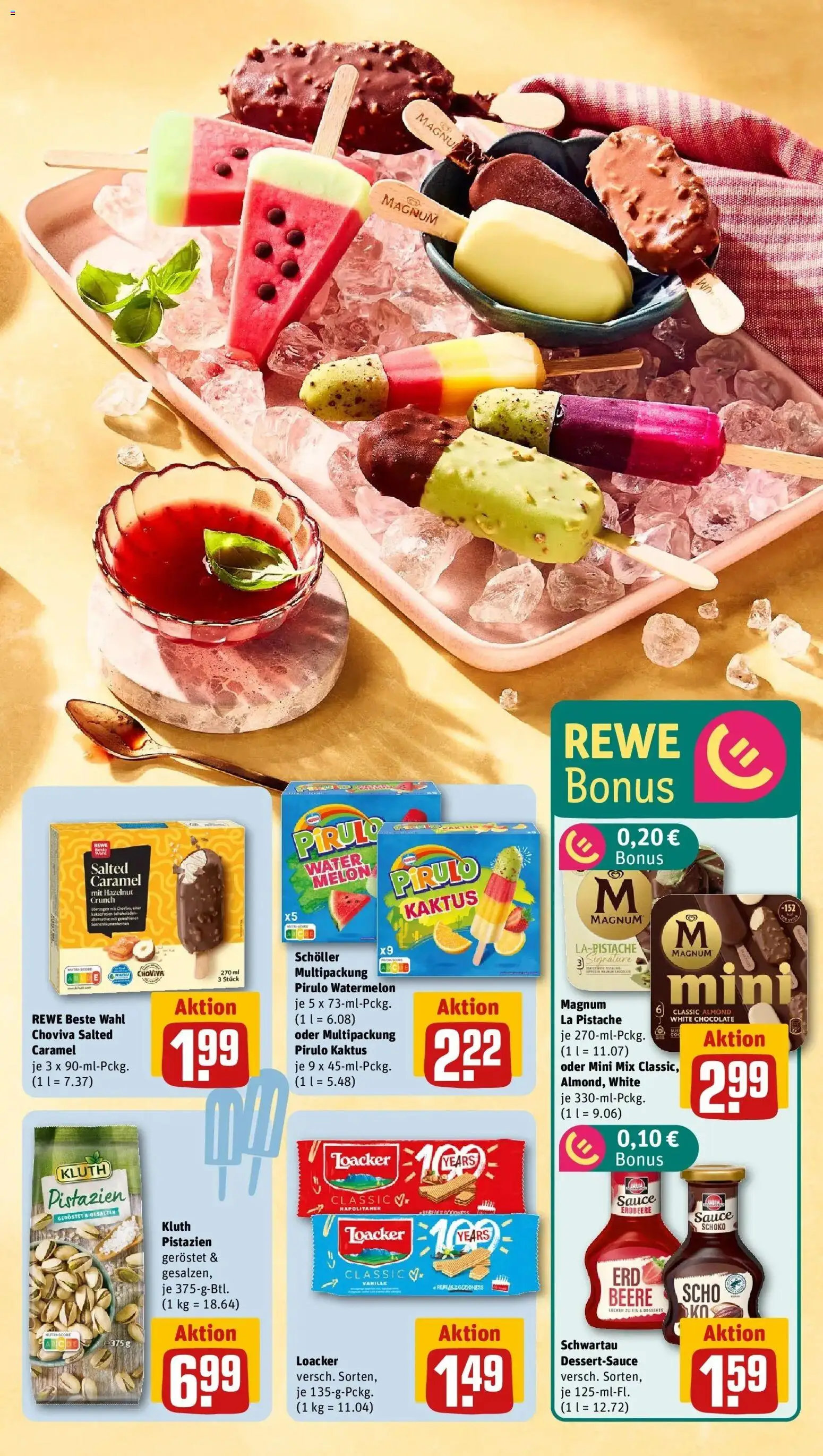 Rewe Prospekt Mettmann	 – gültig ab 27.04.2026 | Seite: 15 | Produkte: Pistazien, Eis