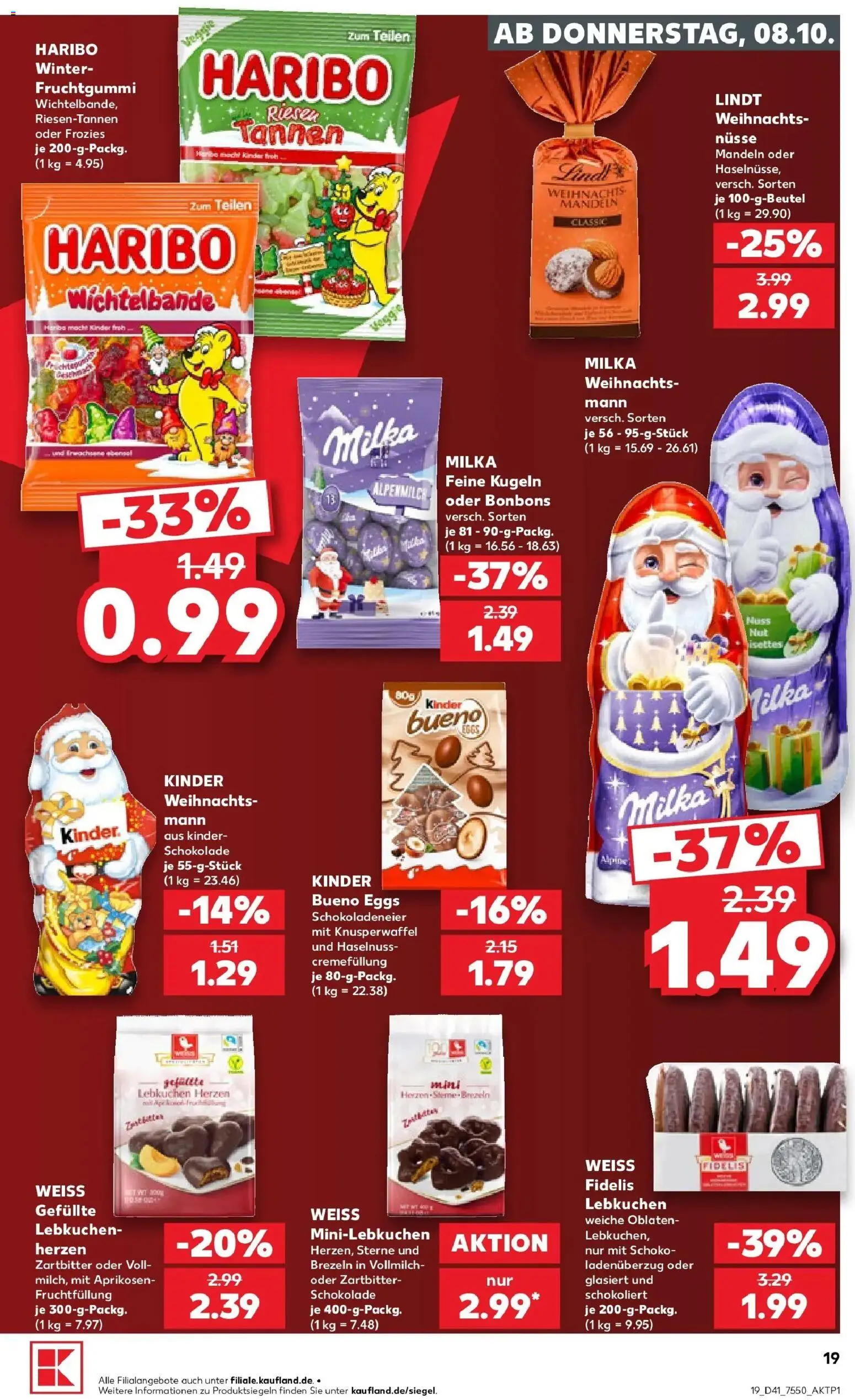 Prospekt Kaufland ab 05.10.2026 » Angebote Online zum Blättern | Seite: 29 | Produkte: Haribo, Schokolade, Brot, Lindt