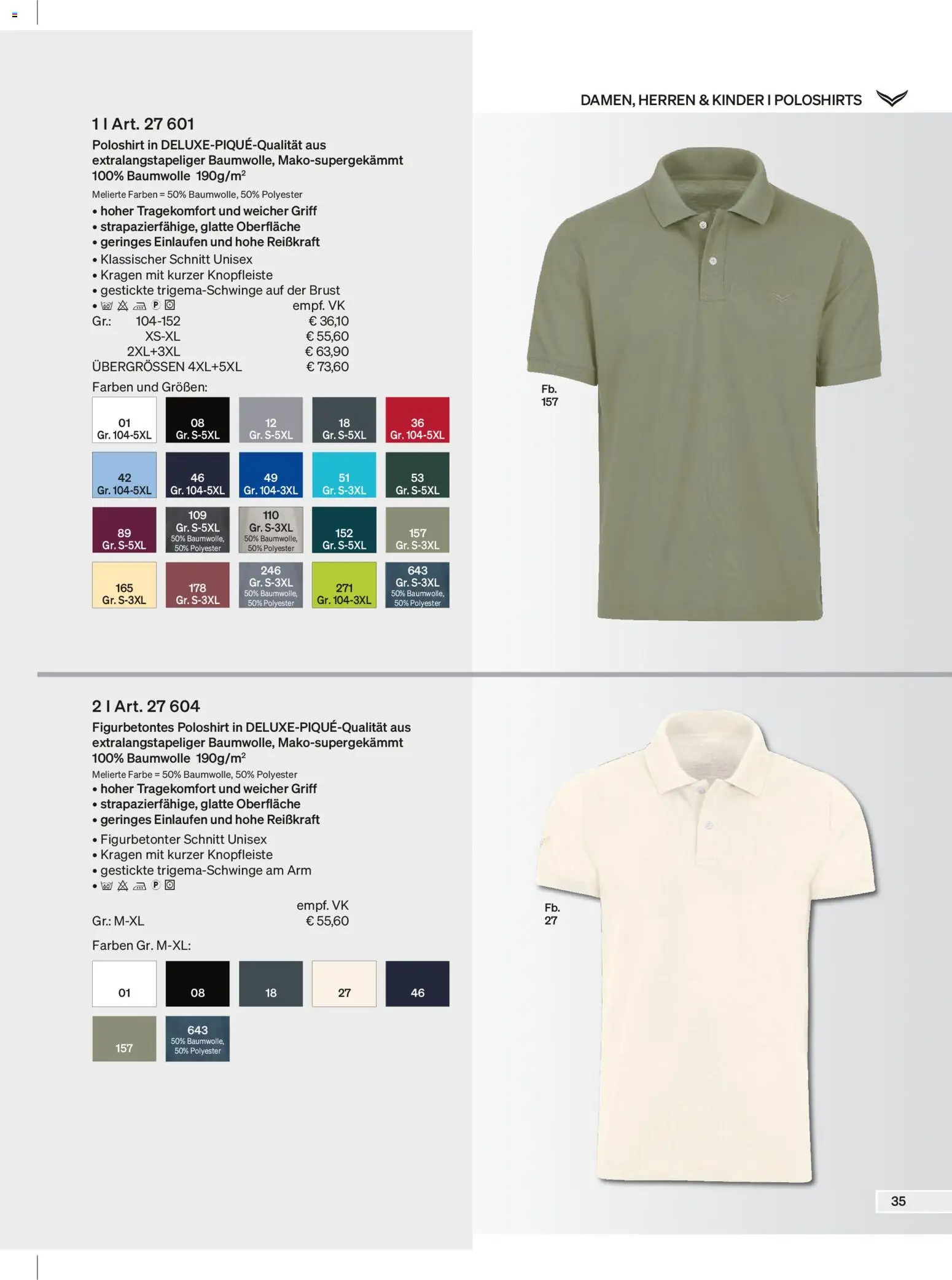 Trigema Prospekt – gültig ab 01.02.2026 | Seite: 35 | Produkte: Poloshirt