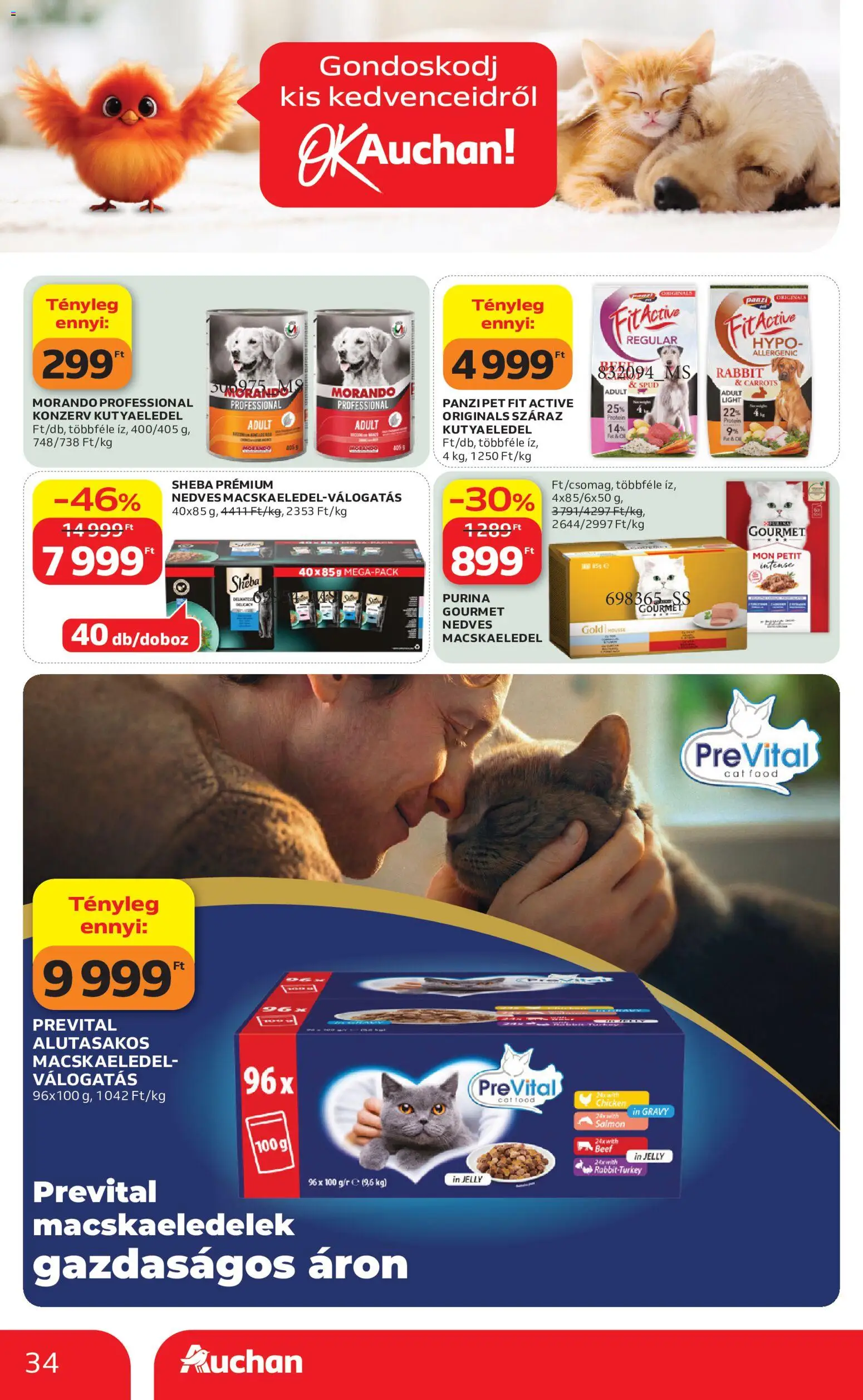 Auchan akciós ujság - amely érvényes a következő dátumtól: 2026.08.13. | Oldal: 34