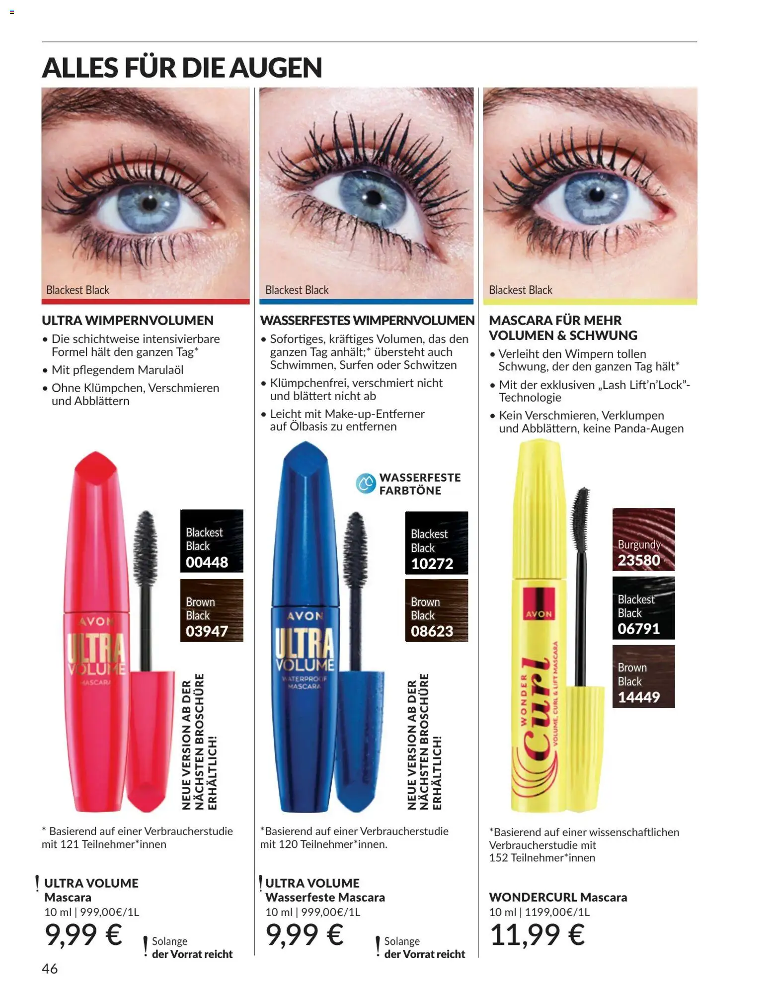 AVON Katalog Juli 2026 – gültig ab 01.07.2026 | Seite: 46 | Produkte: Mascara