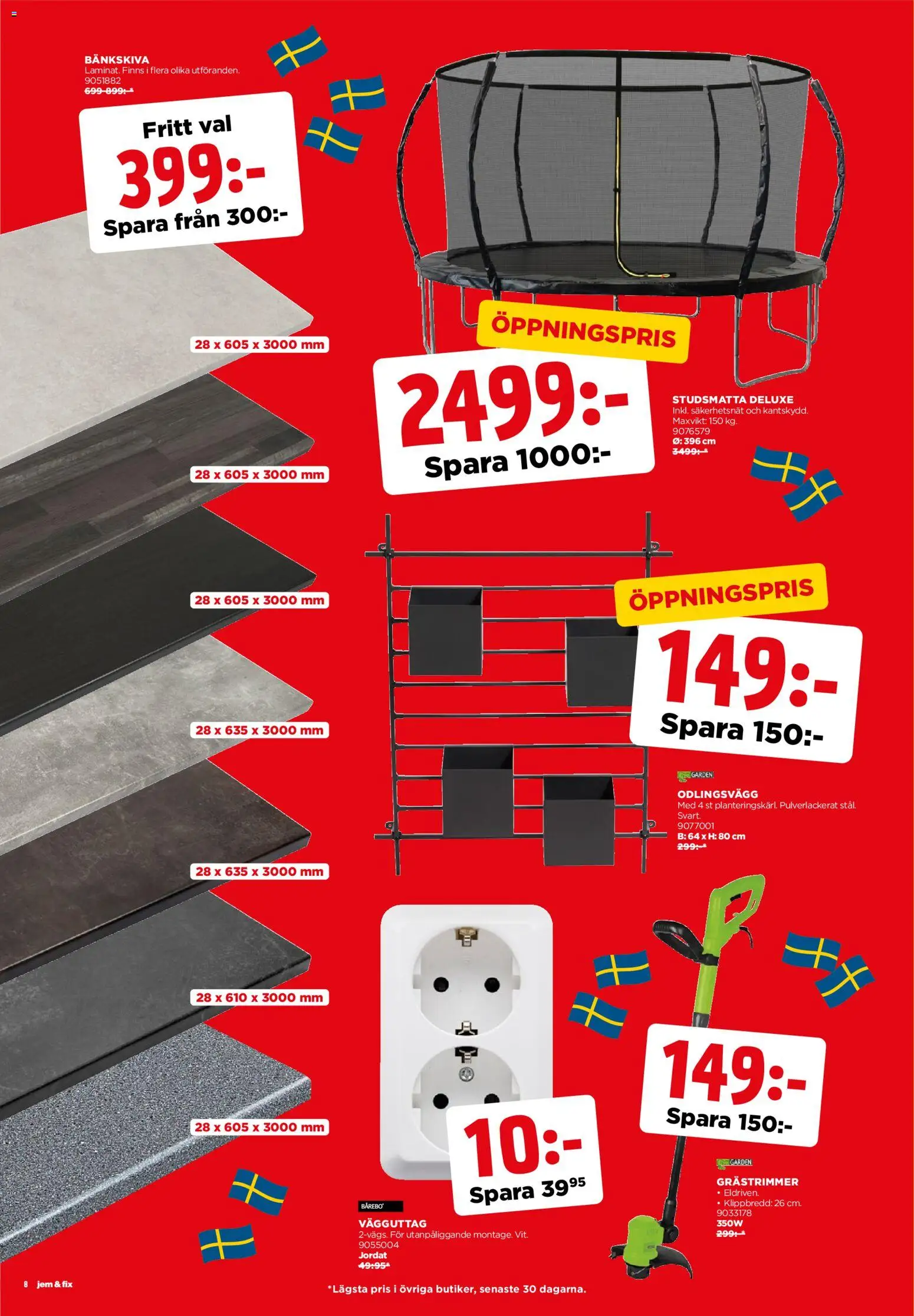 Jem & Fix reklamblad aktuell från 26.05.2026 | Sida: 8 | Produkter: Grästrimmer