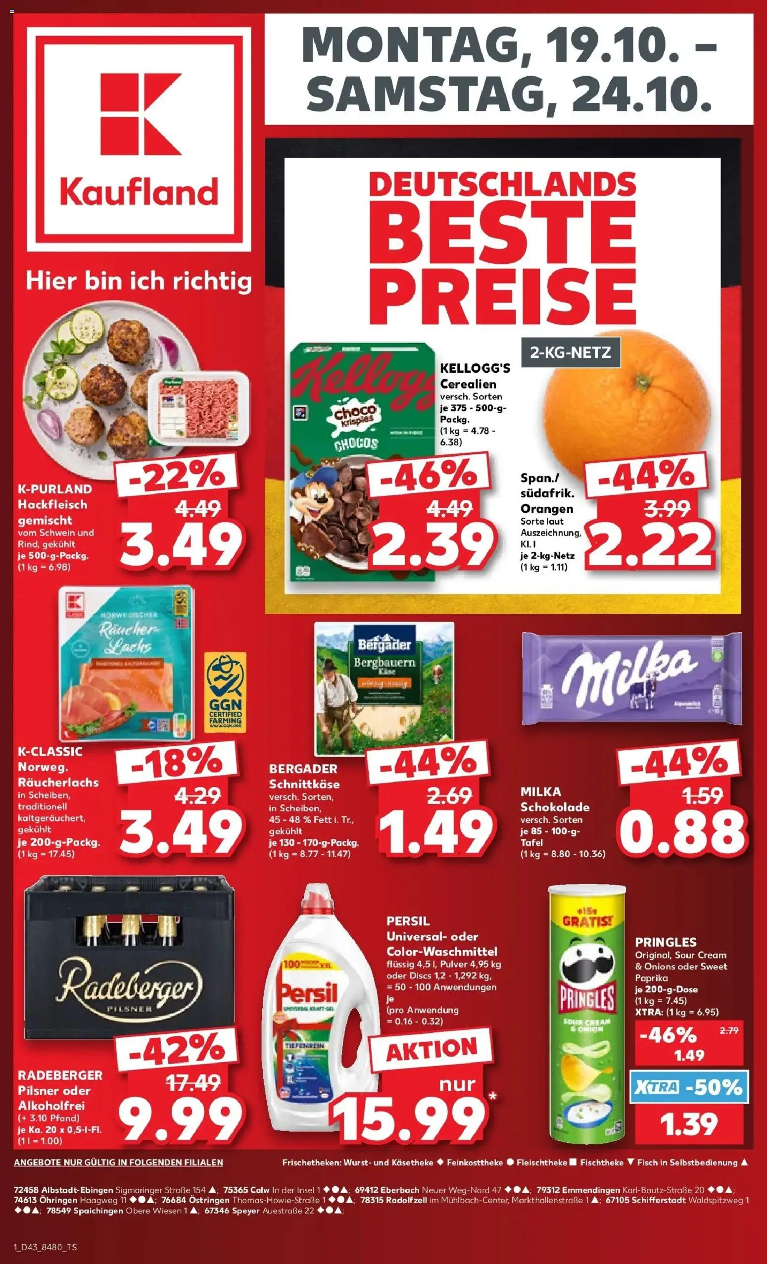 Prospekt Kaufland ab 19.10.2026 » Angebote Online zum Blättern | Seite: 5 | Produkte: Schokolade, Milka, Paprika, Wurst