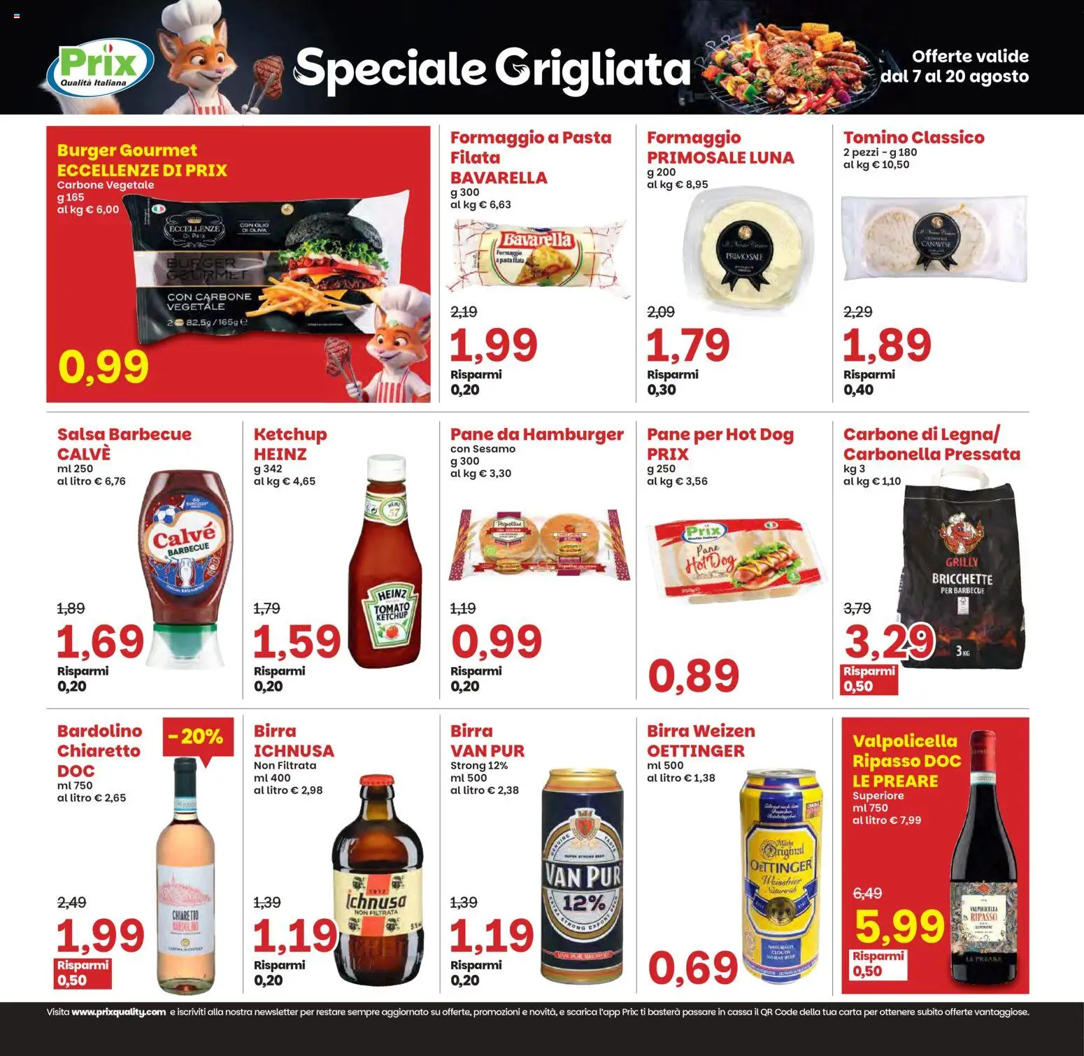 Volantino Prix del 07/08/2026 | Pagina: 11 | Prodotti: Salsa, Sale, Barbecue, Salsa barbecue