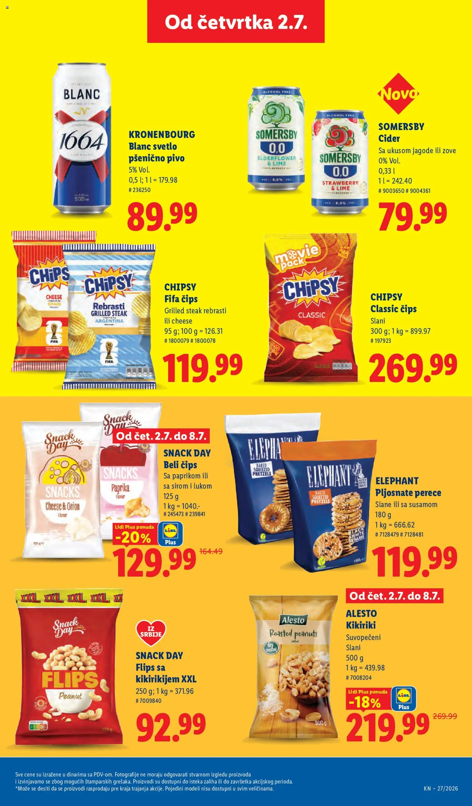 Lidl katalog - važi od 02.07.2026 | Strana: 47 | Proizvode: Jagode, Paprika, Cider, Somersby