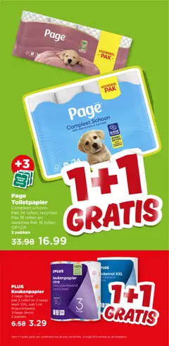 Plus folder week 19 - Voorbeeld van een folder van Plus, geldig van 06.05.2026 | Pagina: 19 | Producten: Keukenpapier, Kan, Toilet, Toiletpapier