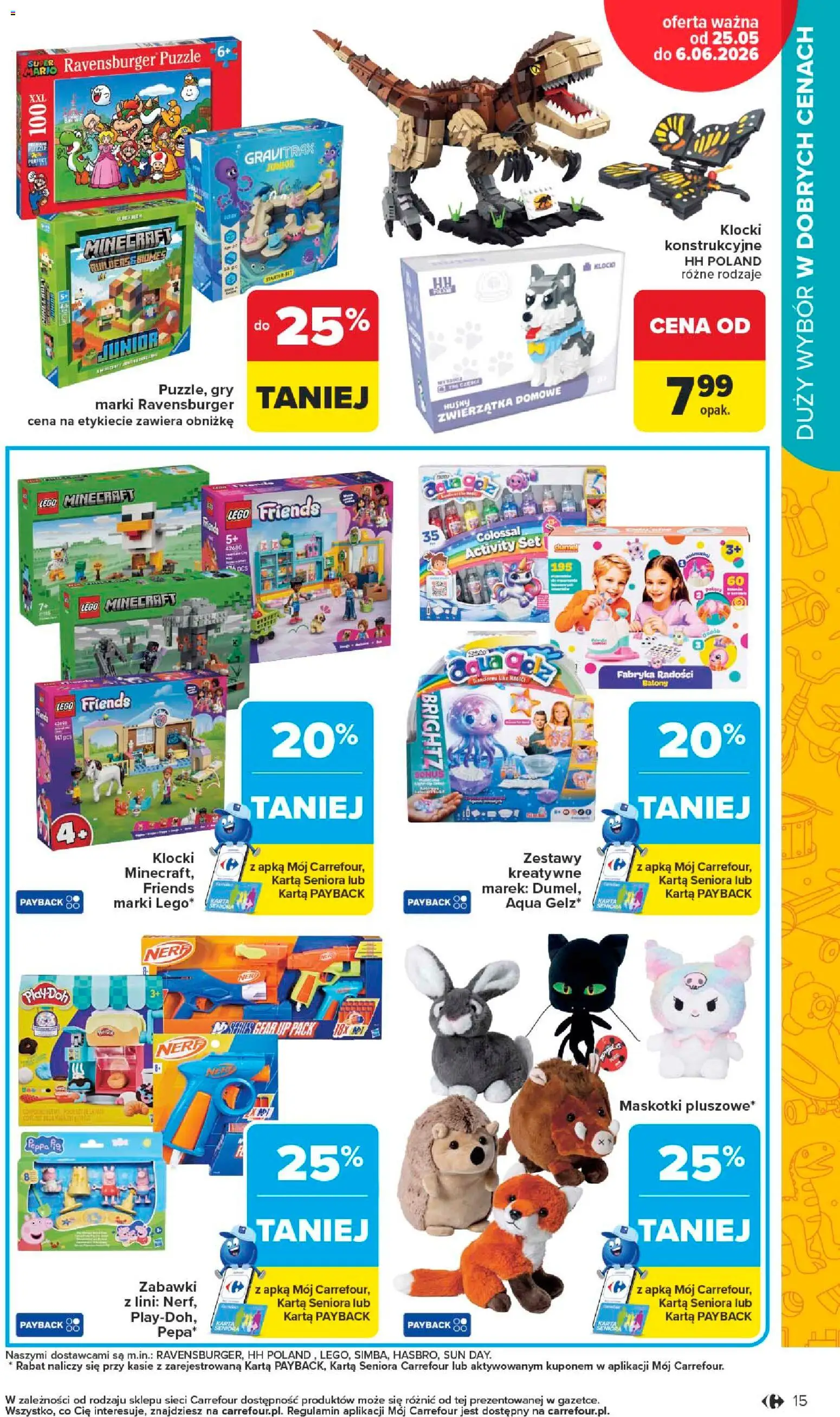 Carrefour gazetka - Łap super okazje od 25.05.2026 | Strona: 15 | Produkty: Karta, Starter, Lego, Gry