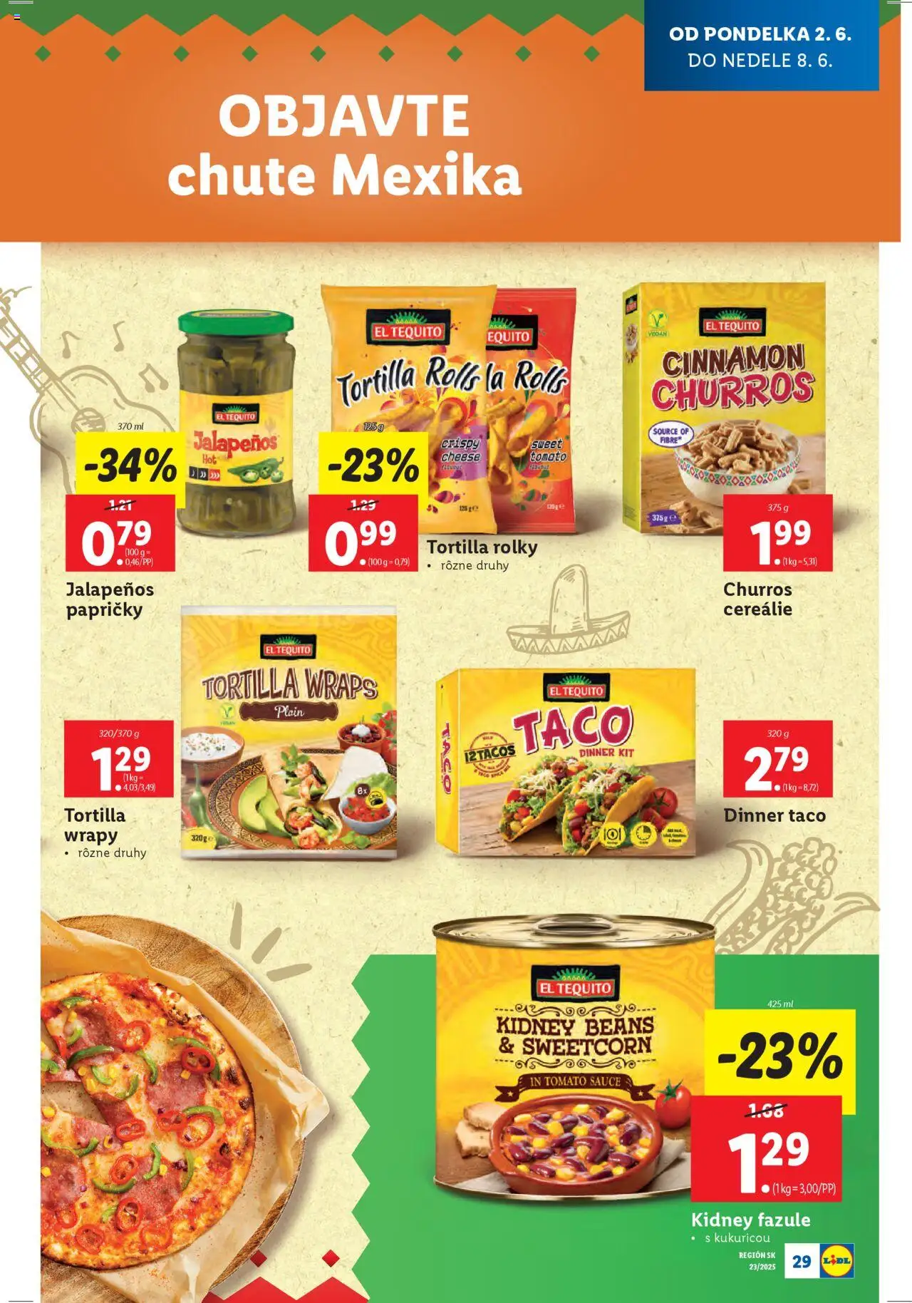 Nové Lidl akcie – leták je platný od 02.06.2025 | Strana: 35 | Produkty: Tortilla, Cereálie