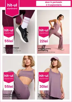 Ofertele Pepco valabile de la 03.09.2026 | Pagină: 4 | Produse: Top, Pantofi, Sport, Colanți