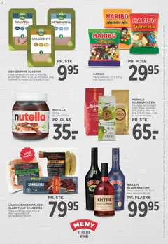 Meny - Tilbudsavis uge 18 gyldig fra 24.04.2026 | Side: 37 | Produkter: Amendoins, Pølser, Juice, Nutella