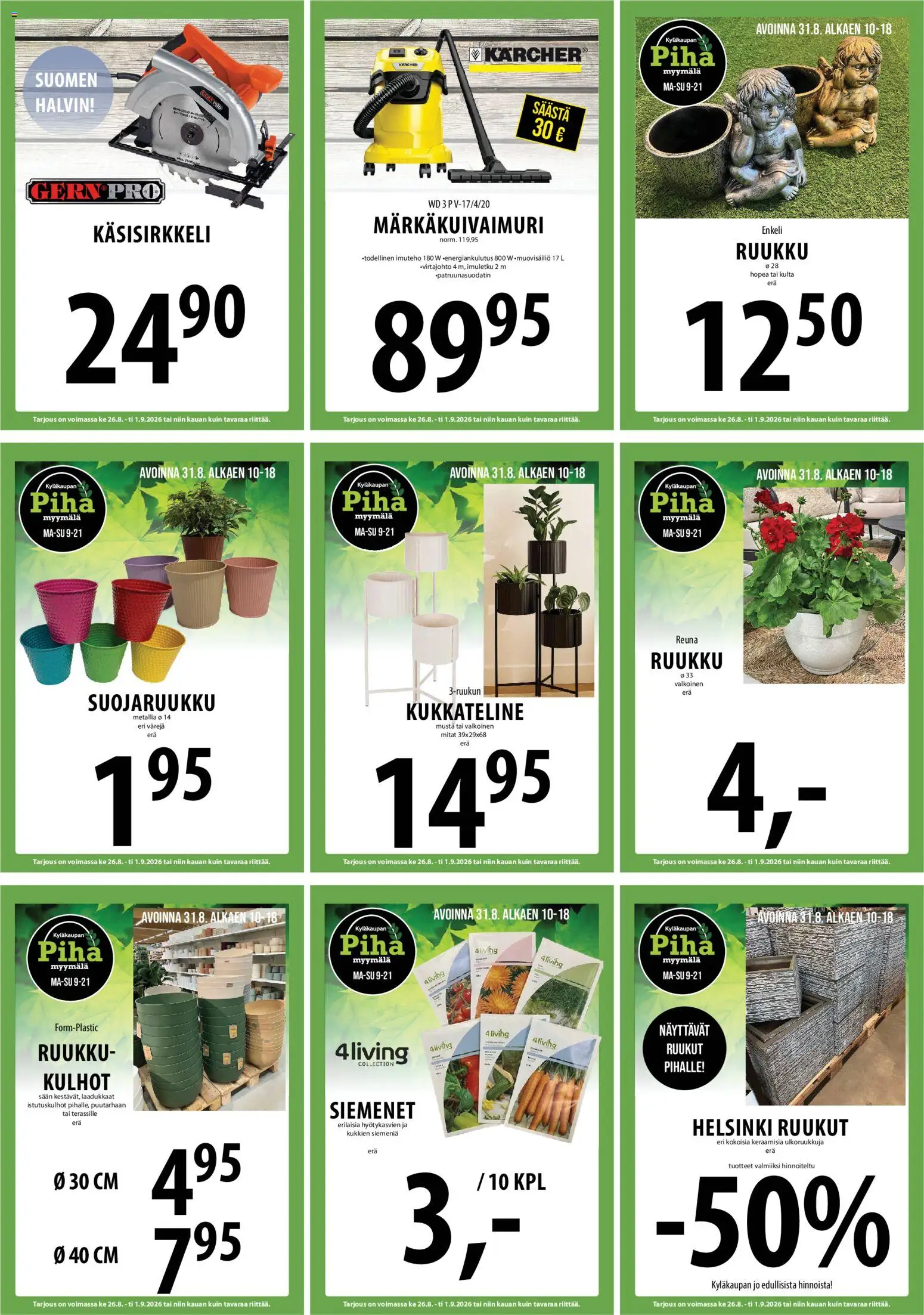 Tuuri tarjoukset – voimassa 26/08/2026 alkaen | Sivu: 23 | Tuotteet: Siemenet