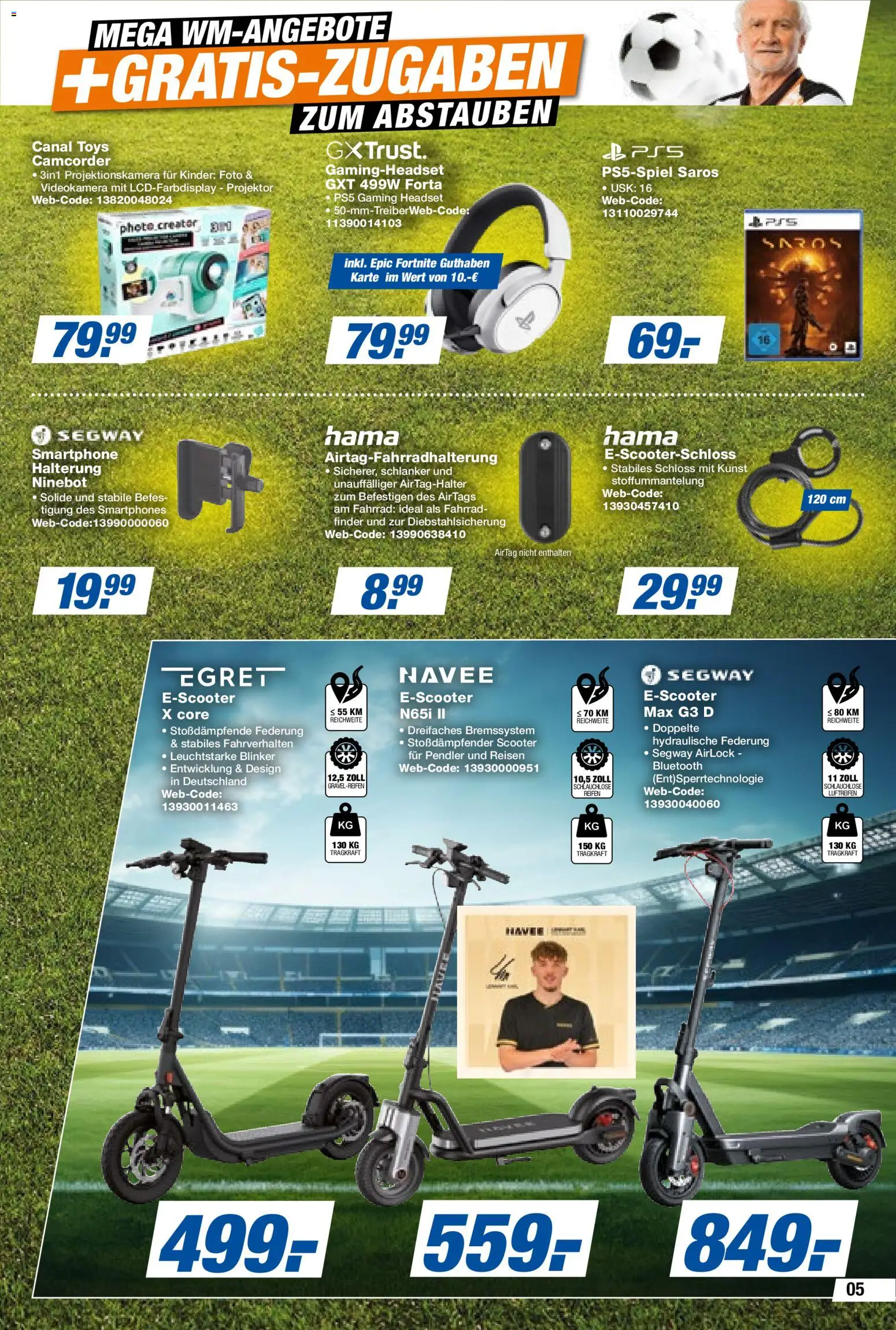 Expert Prospekt 	 – gültig ab 01.05.2026 | Seite: 5 | Produkte: Videokamera, Scooter, Smartphones, Camcorder
