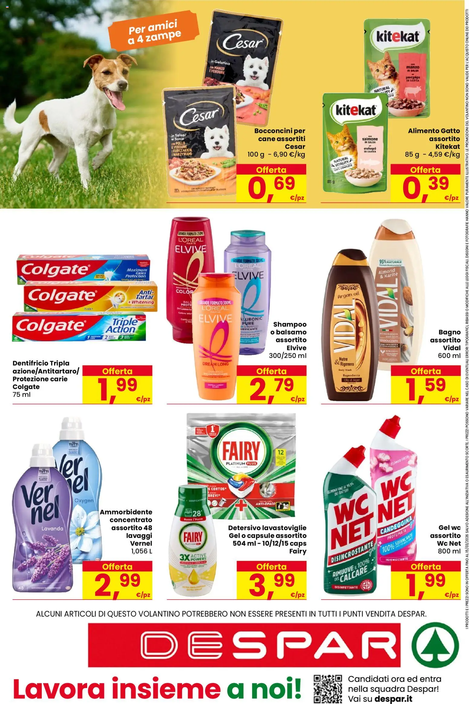 Volantino Despar del 05.03.2026 | Pagina: 16 | Prodotti: Shampoo, Salmone, Candeggina, Lavastoviglie