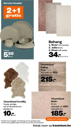 Kwantum folder / publicité - Voorbeeld van een folder van Kwantum, geldig van 14/09/2026 | Pagina: 9 | Producten: Vloerkleden, Servies