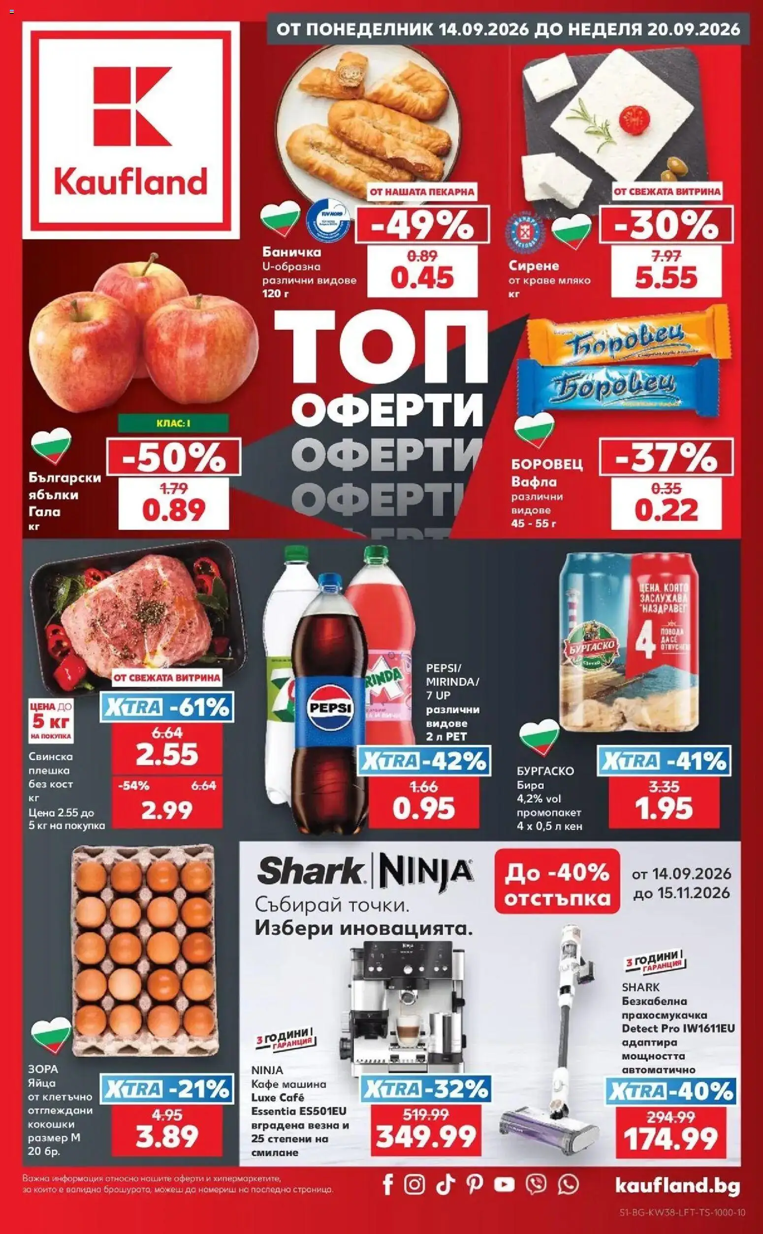 {H1} | Страница: 1 | Продукти: Мляко, Ябълки, Кафе машина, Вафла