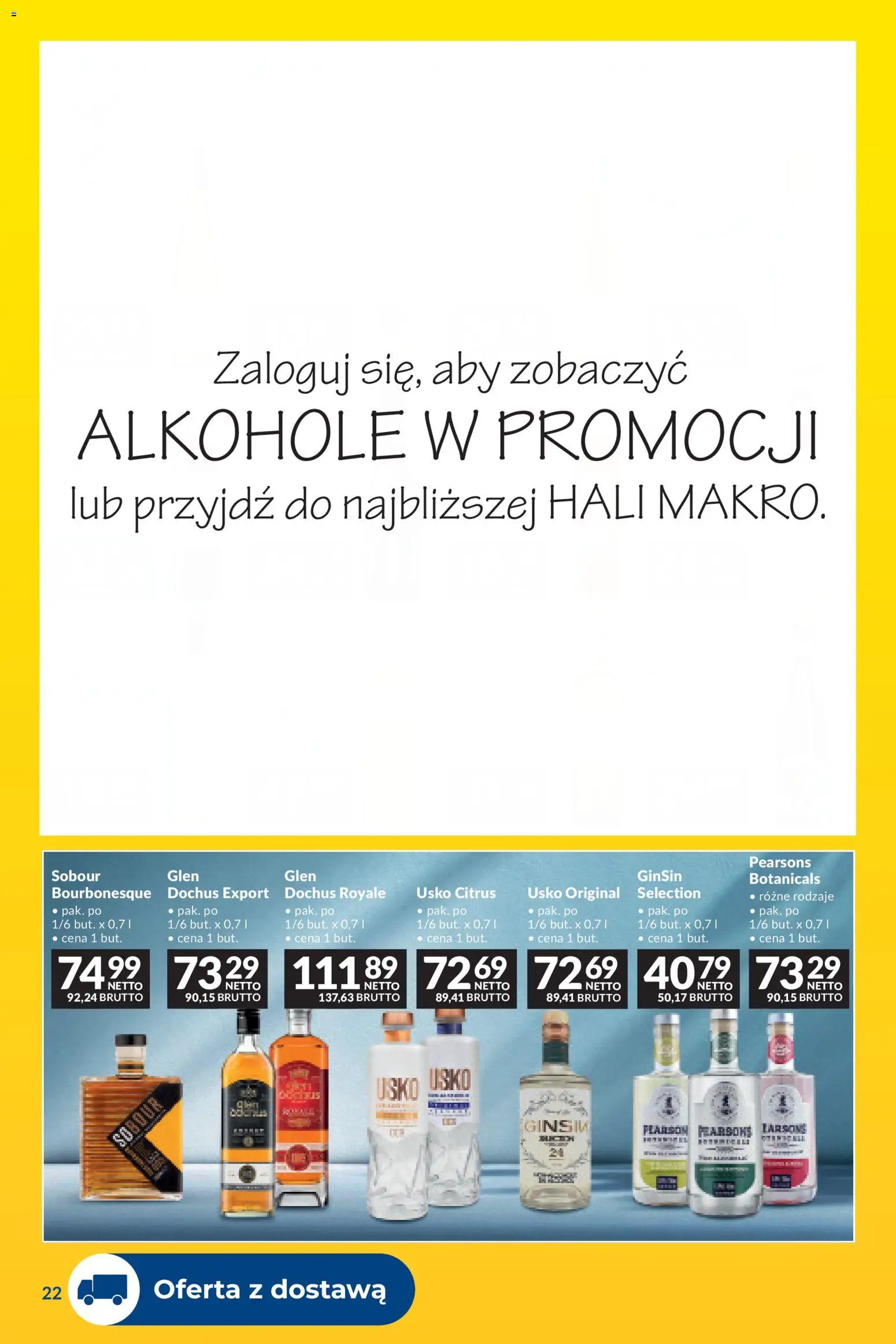 Makro gazetka - Dostawy dla gastronomii od 01.09.2026 | Strona: 22 | Produkty: Alkohole