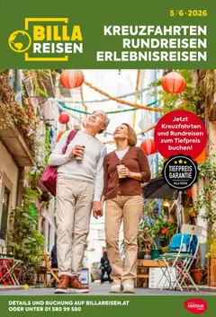 Billa - Billa Reise Kreuzfahrten Rundreise Erlebnisreisen ab 18.05.2026 gültig