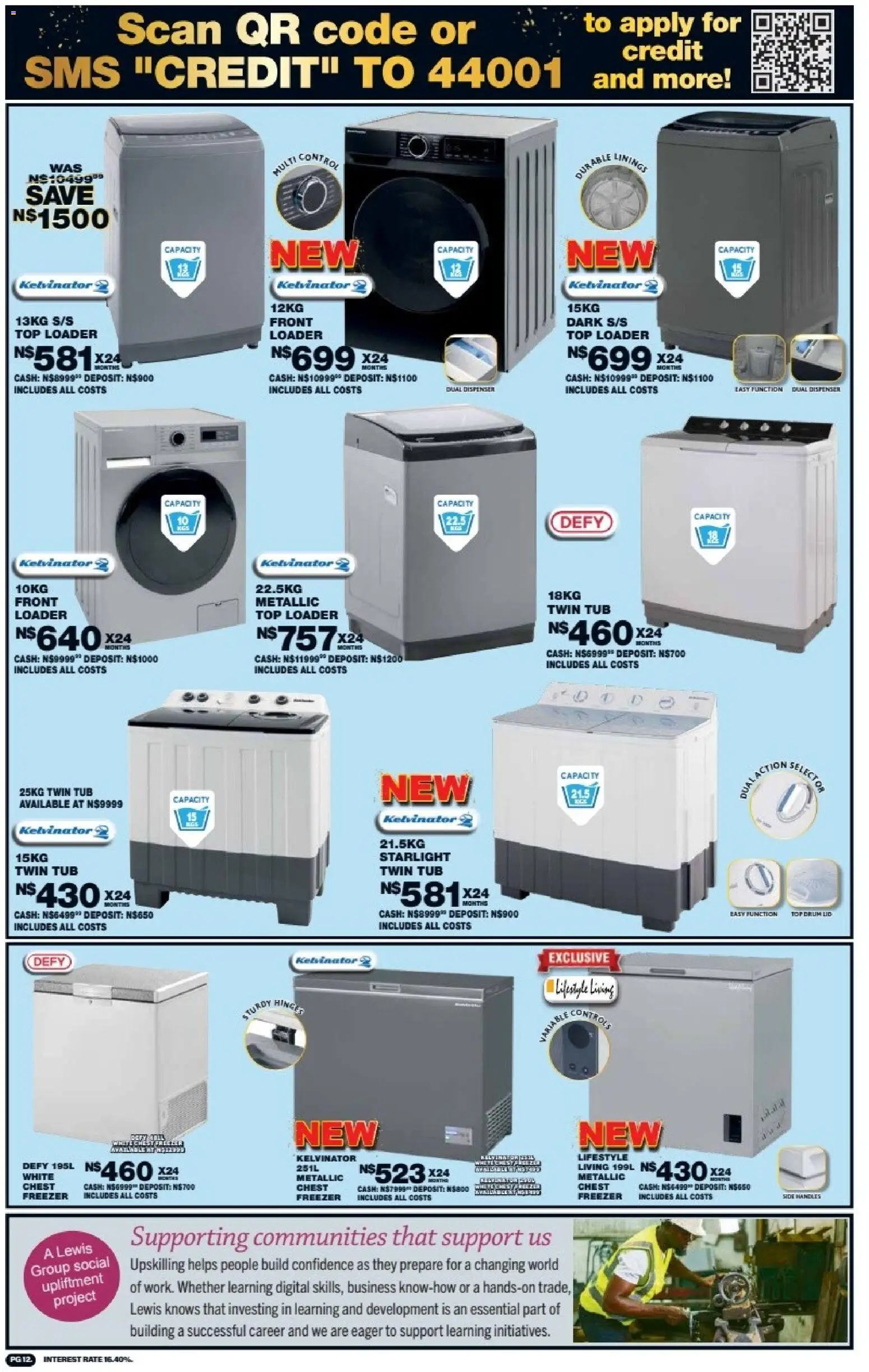 New Lewis Stores catalogue – valid from 10/08/2026 | Page: 12 | Products: Freezer