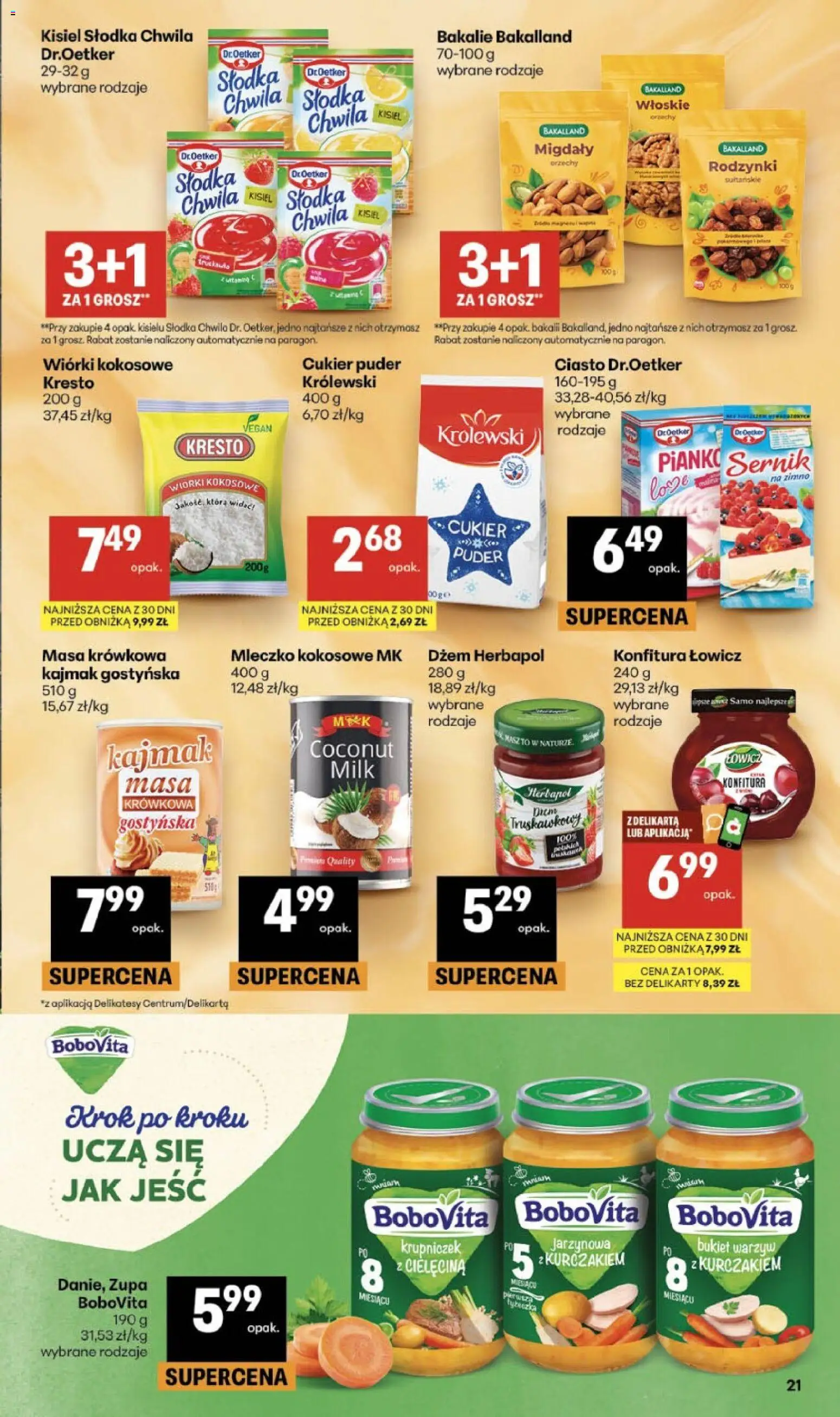 Delikatesy Centrum gazetka od 13.08.2026 | Strona: 21 | Produkty: Ciasto, Delikatesy, Masa krówkowa, Zupa