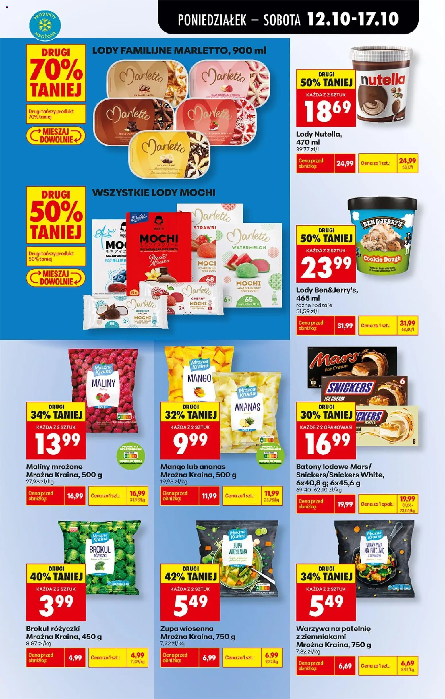 Biedronka Polsko leták - Codziennie niskie ceny od 12.10.2026 | Strana: 63 | Produkty: Mango, Ananas, Maliny, Nutella