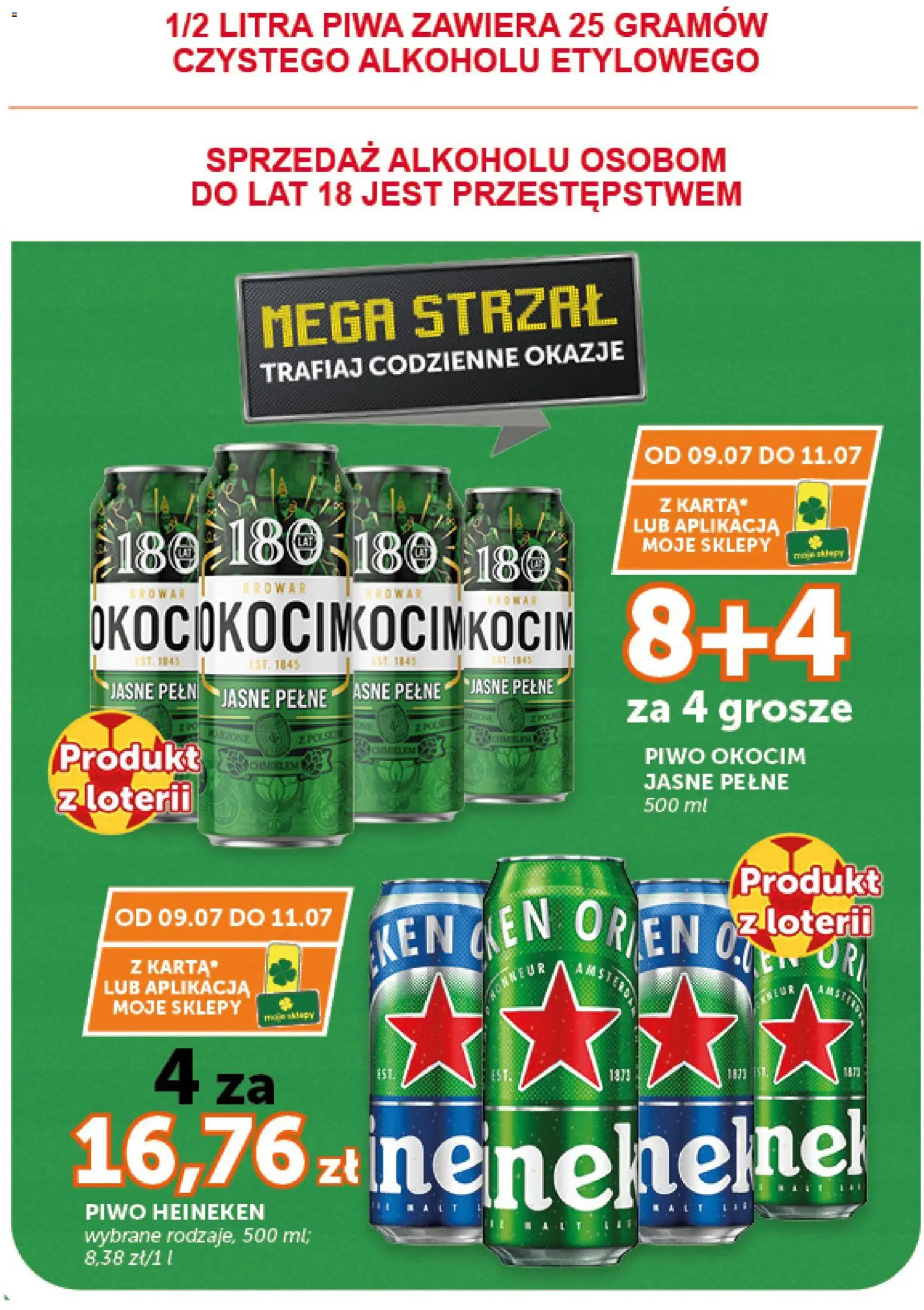 ABC gazetka - Market od 09.07.2026 | Strona: 12 | Produkty: Piwo, Heineken