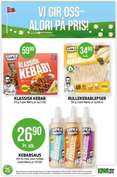 Forhåndsvisning av KLASSISK KEBAB!, 275 g, Super Mønsj, pr. kg 217,82 gyldig fra 15.06.2026 | Side: 27