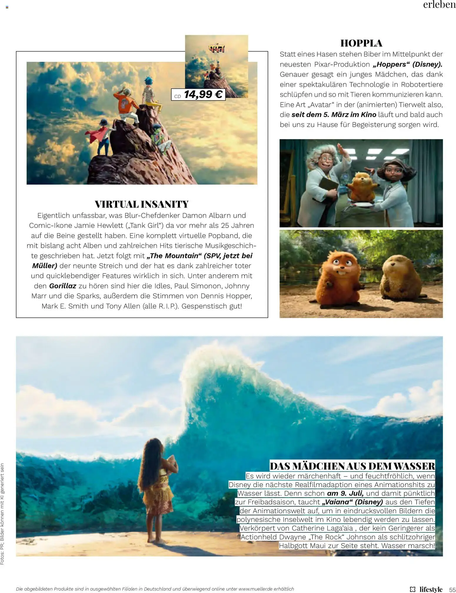 Müller Lifestyle – gültig ab 12.03.2026 | Seite: 55 | Produkte: Bilder, Wasser, Rock