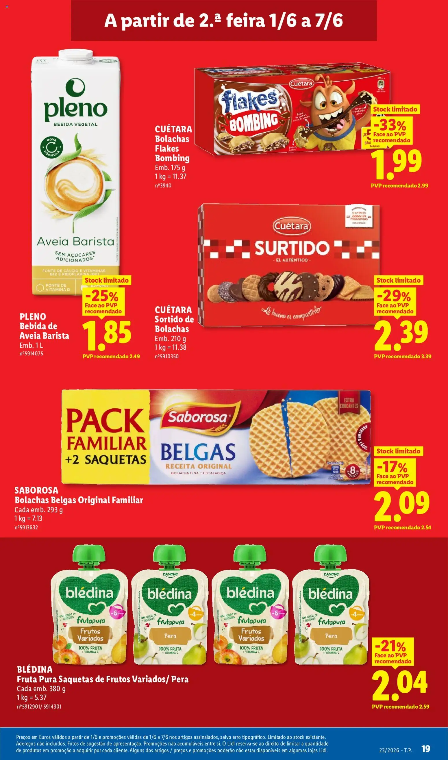Lidl folheto │ válido de 01.06.2026 | Página: 19 | Produtos: Bolachas, Vitamina c, Vitamina d, Bebida