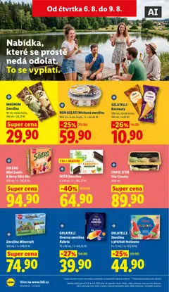 Náhled letáku MAGNUM Zmrzlina, 90 ml, různé druhy, 100 ml = 33,22 Kč od 06.08.2026 | Strana: 22